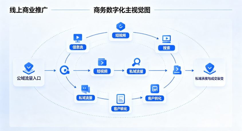 莱州市线上商业推广怎么做？全域流量闭环搭建与低成本转化实战指南